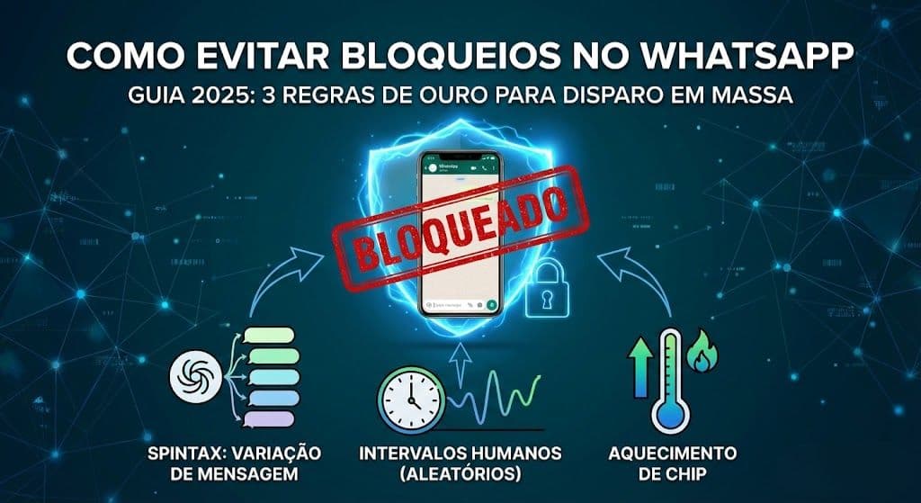 Como evitar bloqueios no WhatsApp ao fazer disparo em massa (Guia 2025)